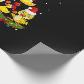 Duck kerstboom cadeaupapier (Hoek)