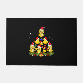Duck kerstboom deurmat