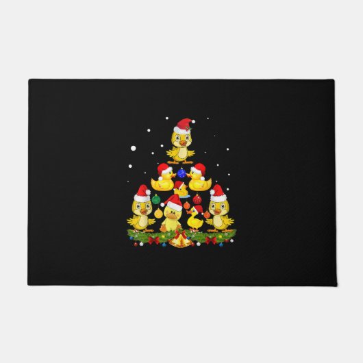 Duck kerstboom deurmat (Voorkant)