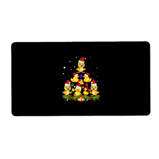 Duck kerstboom etiket (Voorkant)