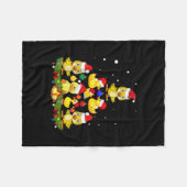 Duck kerstboom fleece deken (Voorkant (Horizontaal))