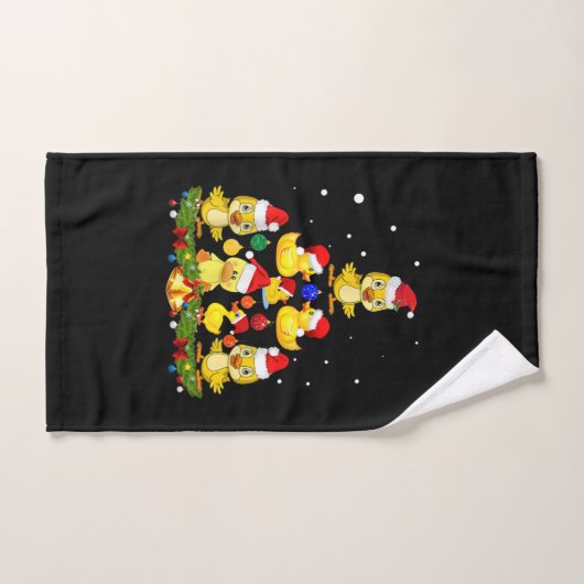 Duck kerstboom handdoek (Handdoek)