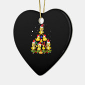 Duck kerstboom keramisch ornament (Links)