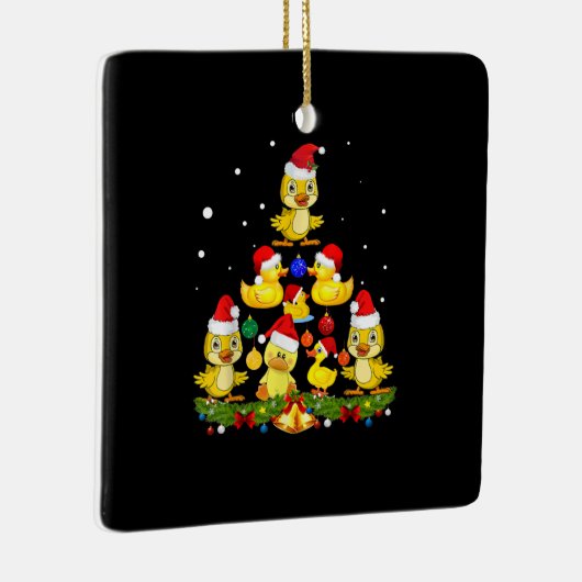 Duck kerstboom keramisch ornament (Rechts)