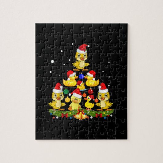 Duck kerstboom legpuzzel (Verticaal)