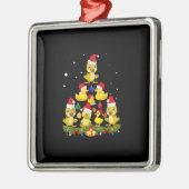 Duck kerstboom metalen ornament (Links)