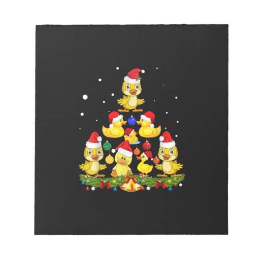 Duck kerstboom notitieblok (Voorkant)