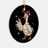 Duck Kerstboom Reindekerlampjes Keramisch Ornament (Rechts)