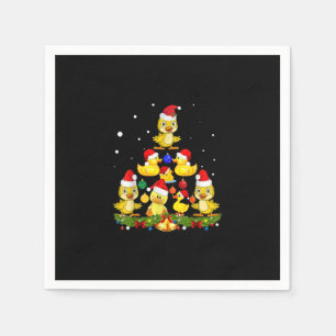 Duck kerstboom servet