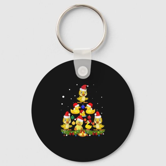 Duck kerstboom sleutelhanger (Voorkant)