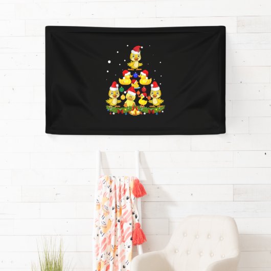 Duck kerstboom spandoek (Insitu)