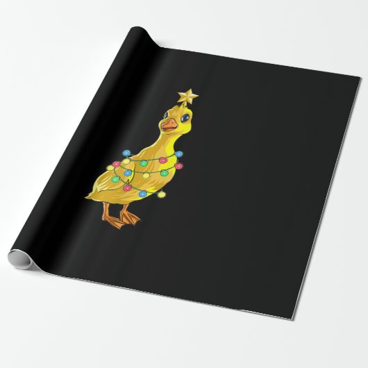 Duck kerstboom T Lights Decor Star-cadeaus Cadeaupapier (Uitgerold)