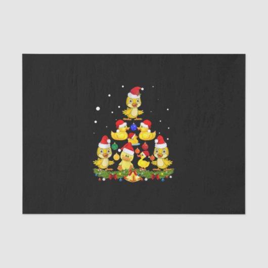 Duck kerstboom tissuepapier (Voorkant)