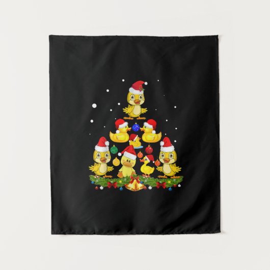 Duck kerstboom wandkleed (Voorkant)