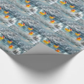 Duck Kerstmis Cadeaupapier (Hoek)