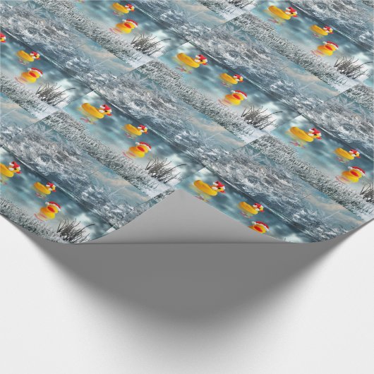 Duck Kerstmis Cadeaupapier (Hoek)