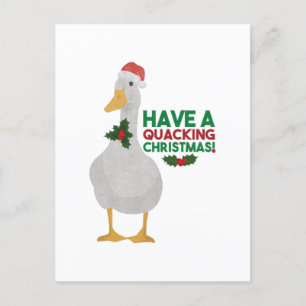 Duck Kerstpun: Een kwart kerstfeest hebben Briefkaart