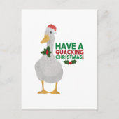 Duck Kerstpun: Een kwart kerstfeest hebben Briefkaart (Voorkant)
