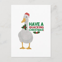 Duck Kerstpun: Een kwart kerstfeest hebben Briefkaart