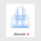 Duck Key Coastal Nautical Sailor Sticker (Vel)