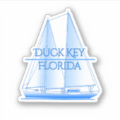 Duck Key Coastal Nautical Sailor Sticker (Voorkant)