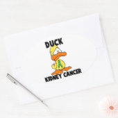 Duck Kidney Cancer Ovale Sticker (Envelop)
