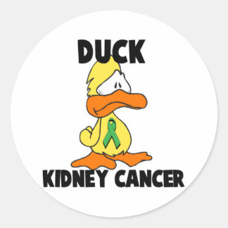 Duck Kidney Cancer Ronde Sticker