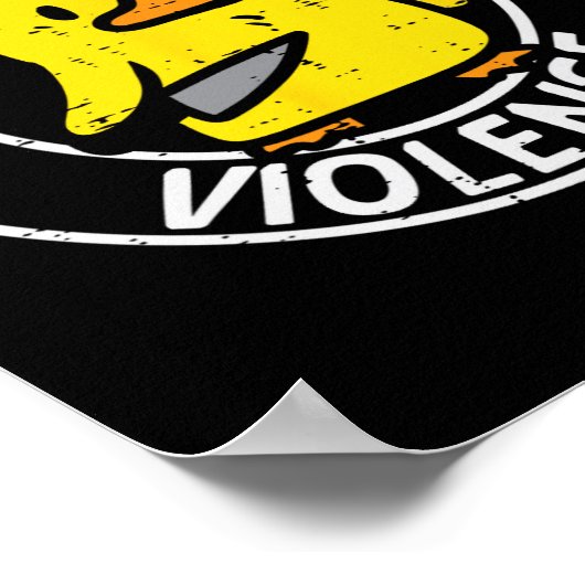 Duck Knife Ik Kies Grappig Sarcasme Joke Humor Gag Poster (Hoek)