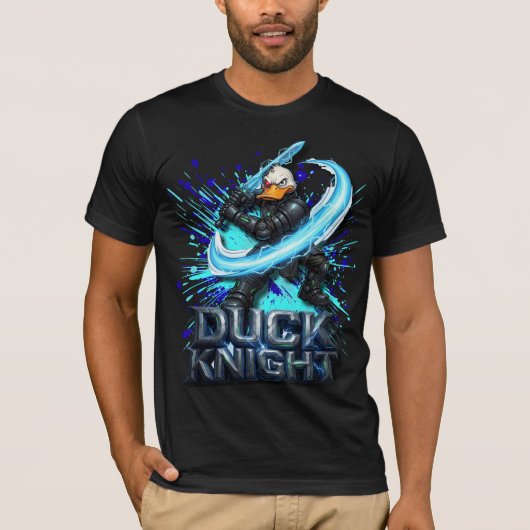 Duck Knight 3D Cyber Duck Warrior T-shirt (Voorkant)