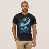 Duck Knight 3D Cyber Duck Warrior T-shirt (Voorkant volledig)
