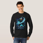 Duck Knight 3D Cyber Duck Warrior T-shirt (Voorkant volledig)