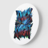 Duck Knight 3D Cyber Graffiti Logo Grote Klok (Hoek)