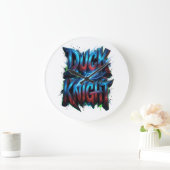 Duck Knight 3D Cyber Graffiti Logo Grote Klok (Huis)