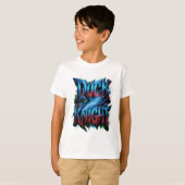 Duck Knight 3D Cyber Graffiti Logo T-shirt (Voorkant volledig)
