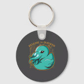 Duck Kraken Release The Quacken Funny Rubber Boxer Sleutelhanger (Voorkant)