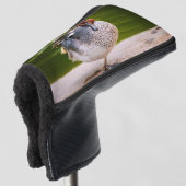 Duck krijgt een been omhoog golfheadcover (3/4 voorkant)