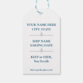 Duck Label krenken - Voor de beste eenden jacht! Cadeaulabel (Achterkant)