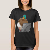 Duck-laptop T-shirt (Voorkant)