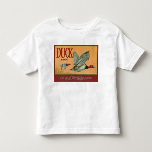 Duck Lemon LabelSan Dimas, CA Kinder Shirts (Voorkant)