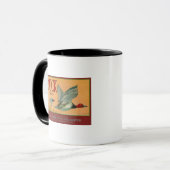 Duck Lemon LabelSan Dimas, CA Mok (Voorkant links)