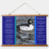 Duck-look met veel ringhals, Duck Desiderata Hangend Wandkleed (Voorkant)