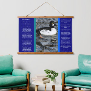 Duck-look met veel ringhals, Duck Desiderata Hangend Wandkleed