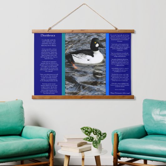 Duck-look met veel ringhals, Duck Desiderata Hangend Wandkleed (Woonkamer)