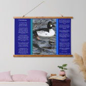Duck-look met veel ringhals, Duck Desiderata Hangend Wandkleed (Slaapkamer)