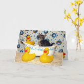 Duck Louie. Kaart (Gele Bloem)