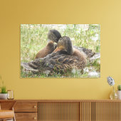 Duck Love Canvas Afdruk (Insitu (Woonkamer))