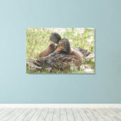 Duck Love Canvas Afdruk (Insitu (Houten vloer))