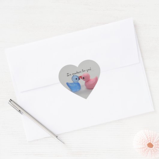 Duck Love Hart Sticker (Envelop)