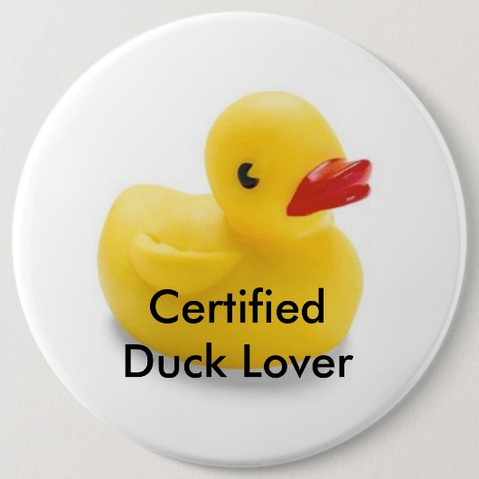 Duck Lover Badge Ronde Button 6,0 Cm (Voorkant)