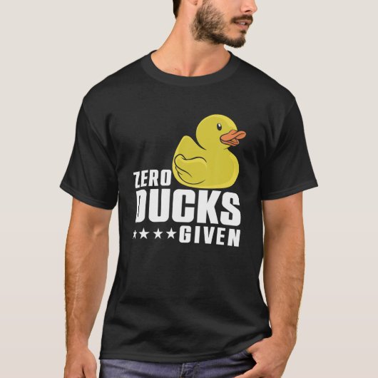 Duck Lover Funny Duck Zero Ducks heeft Kinder T-shirt (Voorkant)